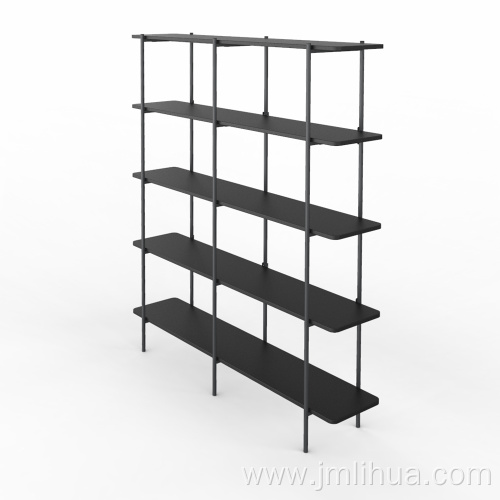 Double wide 5 shelves bookcase